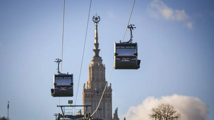 Работа станции "Лужники" Московской канатной дороги изменится 23 февраля