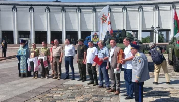 Летчик-космонавт Шкаплеров принял участие в старте бронепробега &laquo;Дорога мужества&raquo;