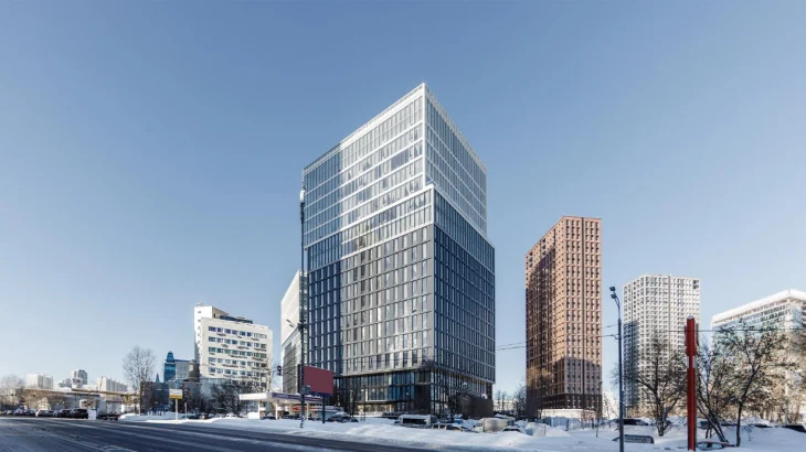 На улице Обручева завершается возведение бизнес-центра по программе создания новых рабочих мест На улице Обручева завершается возведение бизнес-центра по программе создания новых рабочих мест