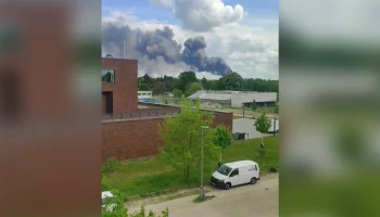 Токсичный дым накрыл часть Берлина из-за пожара на металлургическом заводе