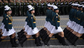 Участие в параде Победы приняли женщины-военнослужащие
