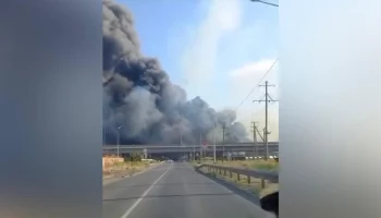 Пожарный поезд привлечен для тушения пожара в Азове