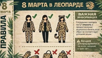 Женщины в &laquo;леопардовой&raquo; одежде смогут посетить Московский зоопарк за полцены