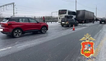 Движение на трассе М-4 в сторону Москвы оказалось перекрыто из-за ДТП