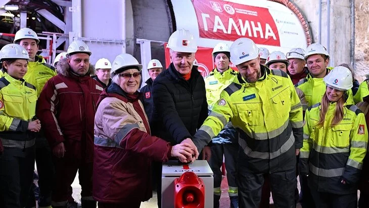 Собянин: началась проходка правого перегонного тоннеля до станции "Гольяново" Собянин: началась проходка правого перегонного тоннеля до станции "Гольяново"