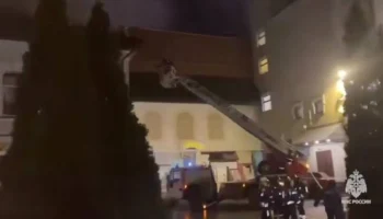 Пожар в здании на Спартаковской площади полностью ликвидирован