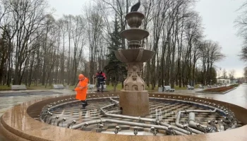 Два фонтана в парке Северного речного вокзала подготовили к новому сезону Два фонтана в парке Северного речного вокзала подготовили к новому сезону