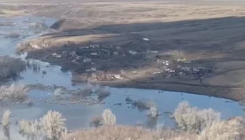 Уровень реки Урал у села Илек Оренбургской области превысил опасную отметку