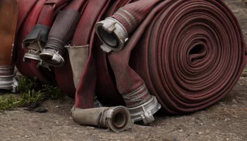 Автокран загорелся на Третьем транспортном кольце