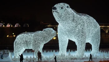 Праздничная композиция "Полярные медведи" появится на северо-востоке Москвы
