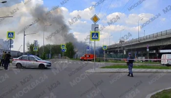 Пожар на стройплощадке на востоке Москвы ликвидирован