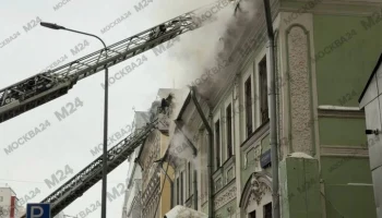Пожар в здании на северо-востоке столицы потушен Пожар в здании на северо-востоке столицы потушен