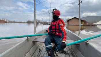 Уровень воды в Урале резко поднялся до 914 см