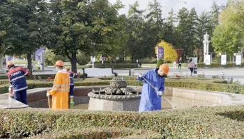Фонтаны на Центральной аллее ВДНХ начали готовить к зиме