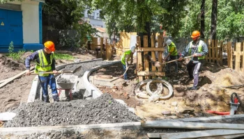 Свыше 40 процентов работ по благоустройству выполнили в саду &laquo;Аквариум&raquo;