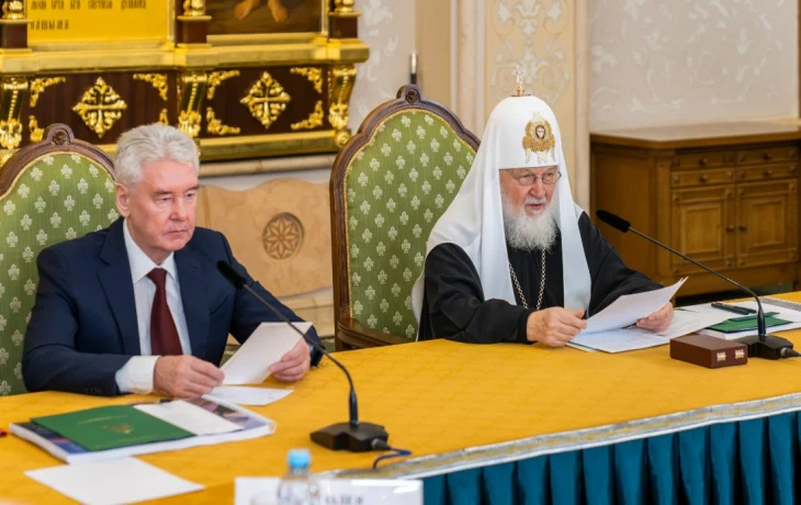 Собянин поздравил патриарха Кирилла с 16-й годовщиной интронизации Собянин поздравил патриарха Кирилла с 16-й годовщиной интронизации