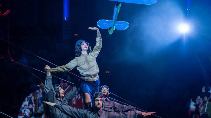 Цирк Никулина представил новую программу в честь юбилея Великой Победы