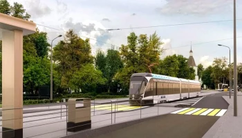 Второй этап благоустройства начался у нового вокзала Серп и Молот в Москве