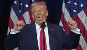 Трамп неожиданно начал кривляться и издавать странные звуки на конференции