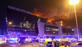 Открытое горение сохраняется в "Крокус сити холле" после теракта