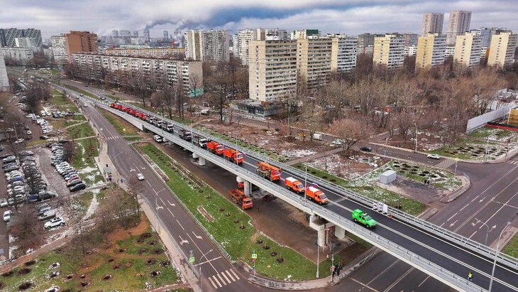 Собянин: открыли путепровод через пути МЦД-1 в районе станции Бескудниково