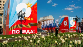 Первые тюльпаны распустились на клумбах Москвы