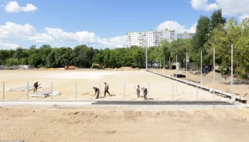 Выполнено 50 % работ по реконструкции стадиона &laquo;Локомотив&raquo; на юго-востоке Москвы