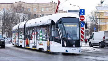 В новогодних трамваях «Витязь-Москва» зазвучала классическая музыка