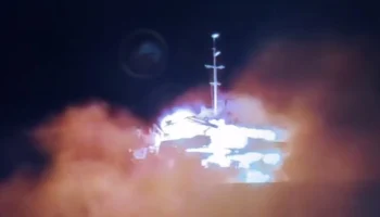 Появились кадры крушения сухогруза в Азовском море после удара дрона ВСУ