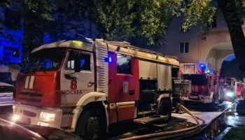 Пожар в центре Москвы полностью ликвидирован