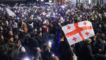 Полицейский пострадал во время митинга в Тбилиси