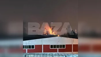 Пожар возник на Славянском НПЗ в результате падения беспилотника