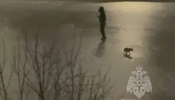 Спасатели сняли троих подростков со льдины на озере в Калининграде Спасатели сняли троих подростков со льдины на озере в Калининграде