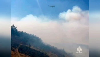 Лесной пожар площадью в 1 гектар вспыхнул в Туапсинском районе Кубани