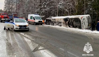 Шесть человек пострадали в ДТП с автобусом в Карелии