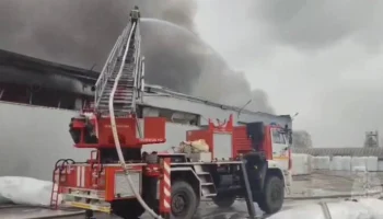 Открытое горение на складе в Московской области ликвидировано
