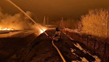 Открытое горение на нефтебазе под Курском ликвидировали