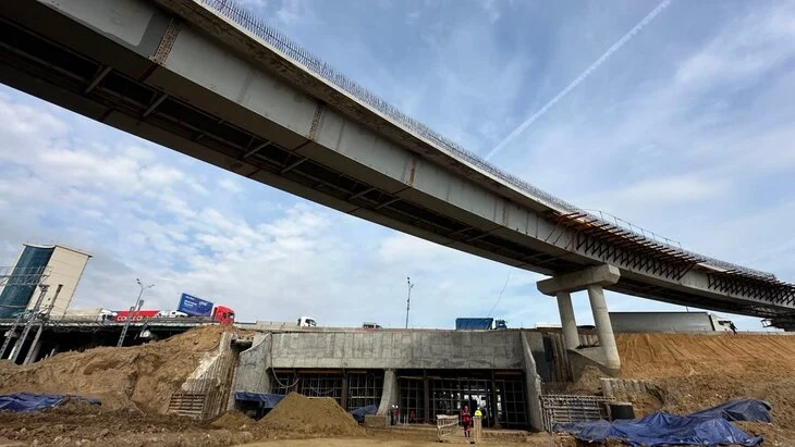 Готовность эстакады над Варшавским шоссе составляет более 70% Готовность эстакады над Варшавским шоссе составляет более 70%