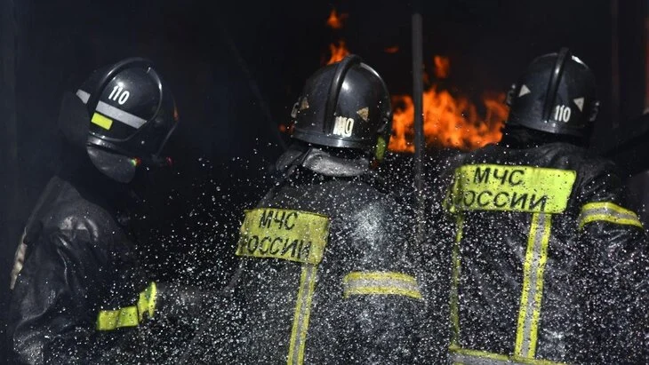 Пожар произошел в центре Москвы Пожар произошел в центре Москвы