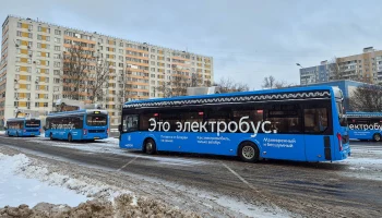 Электробусы вышли на новый экологичный маршрут № 155
