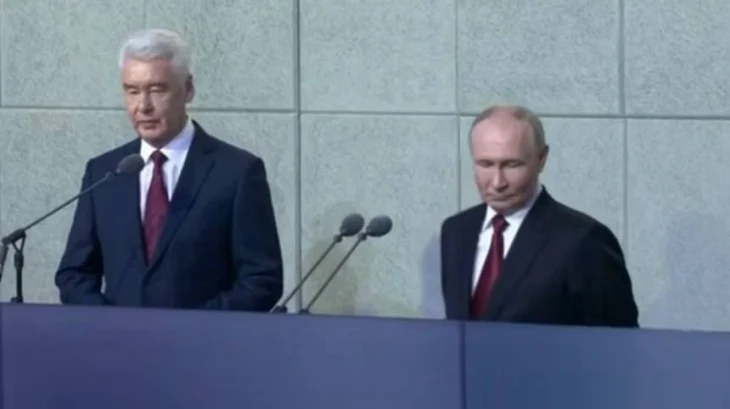 Появились кадры открытия Путиным и Собяниным Национального космического центра Появились кадры открытия Путиным и Собяниным Национального космического центра