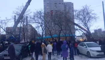 Уголовное дело завели по факту выезда автобуса на тротуар в Петербурге, водитель задержан