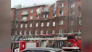 Пожар произошел в жилом доме на юго-востоке Москвы