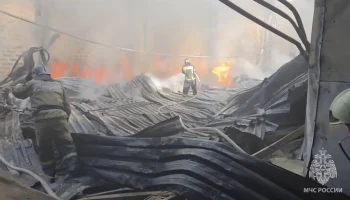 Открытое горение ликвидировано на складе в подмосковной Кашире