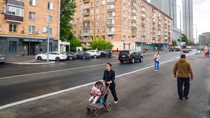 Улицу Пресненский Вал комплексно отремонтировали в центре Москвы Улицу Пресненский Вал комплексно отремонтировали в центре Москвы