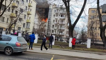 Пожар Шмитовский проезд д. 11А 27 марта 2023 года