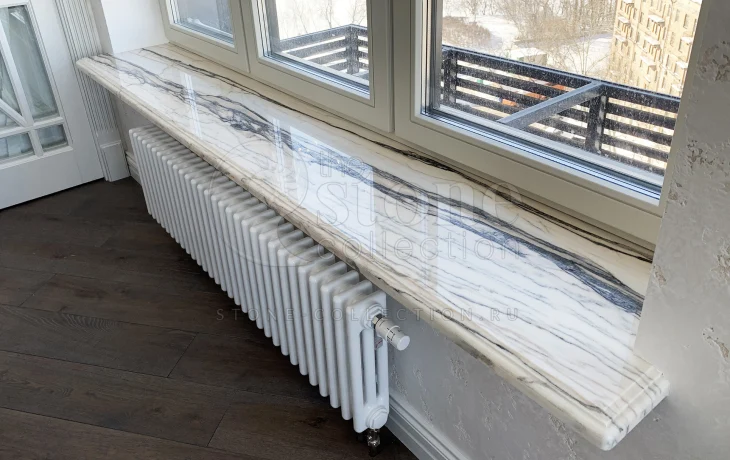 Подоконники из натурального камня в Москве и Подмосковье - изготовление и монтаж Подоконники из натурального камня в Москве и Подмосковье - изготовление и монтаж