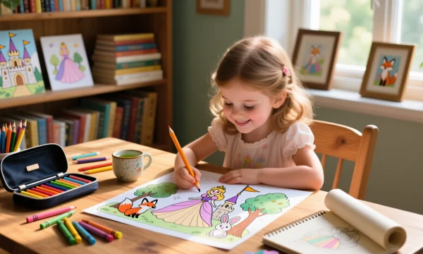Маленькая леди и большой мир творчества: как простые раскраски формируют вкус и характер девочки